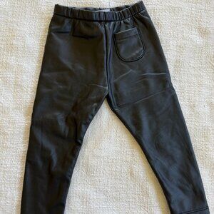 2T Black New Baby Toddler Like Leather Pants - ZARA